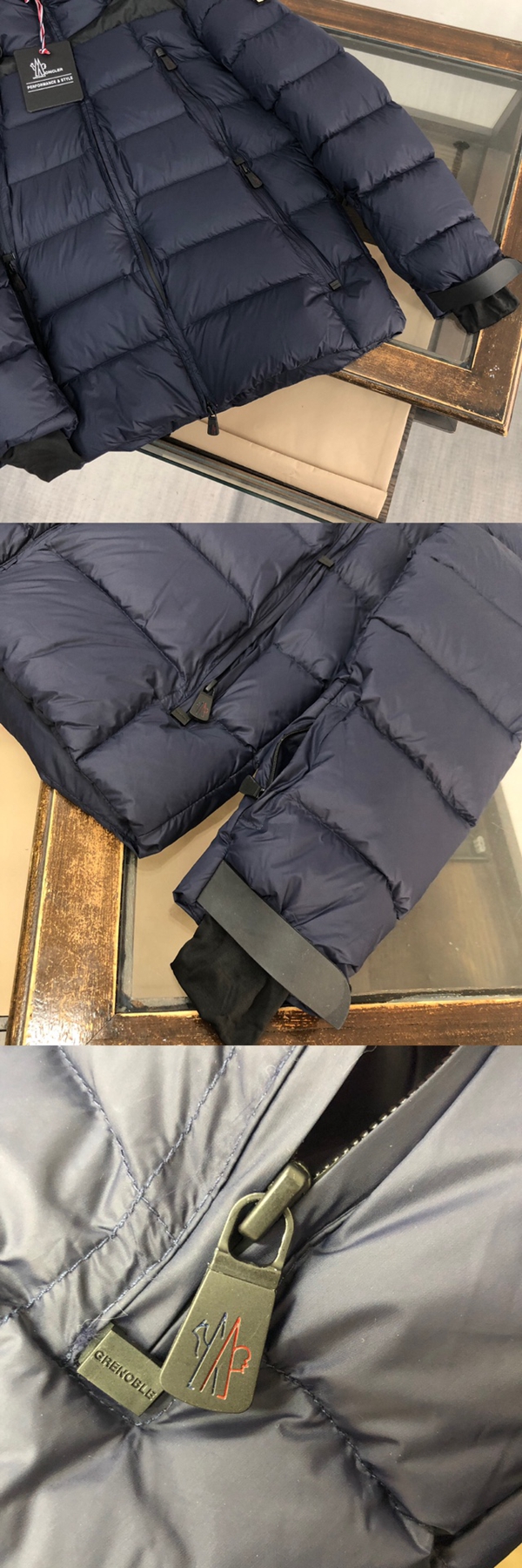 ハイクオリティダウンジャケット素材ディテール